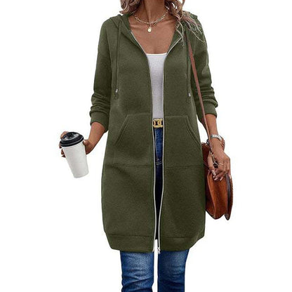 Women's Hooded Zip-Up Cardigan
