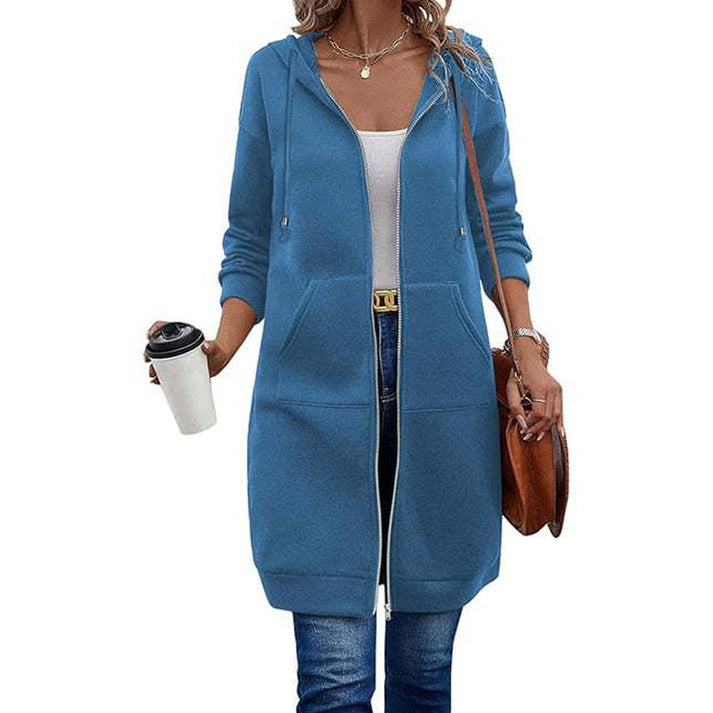 Women's Hooded Zip-Up Cardigan
