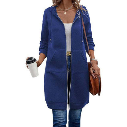 Women's Hooded Zip-Up Cardigan