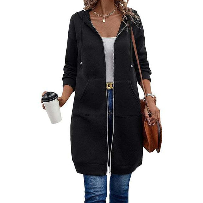 Women's Hooded Zip-Up Cardigan