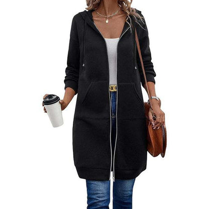 Women's Hooded Zip-Up Cardigan