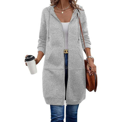 Women's Hooded Zip-Up Cardigan