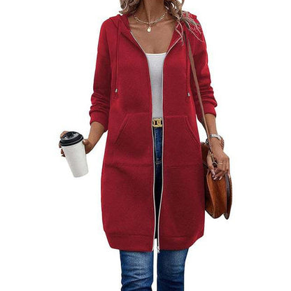 Women's Hooded Zip-Up Cardigan