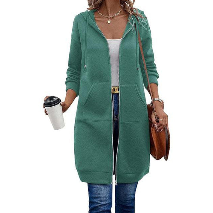 Women's Hooded Zip-Up Cardigan
