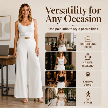 Women's Smocked Waist Wide-Leg Pants