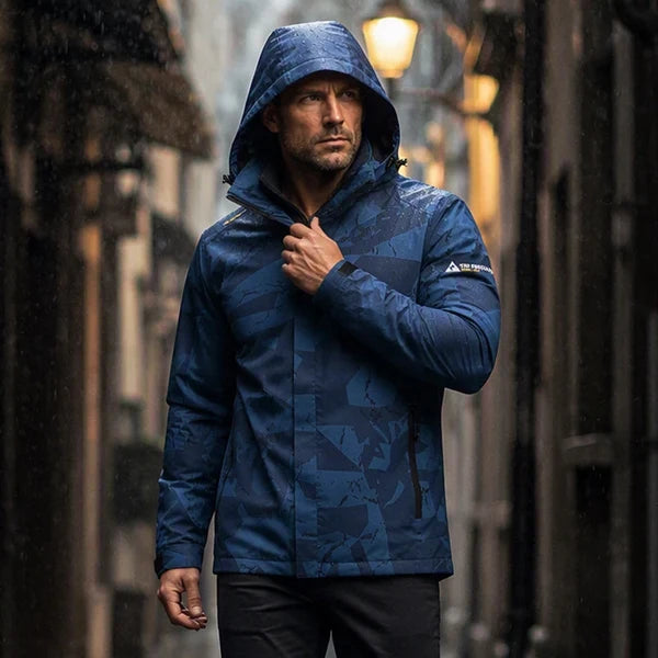 Men's Hooded Camouflage Jacket