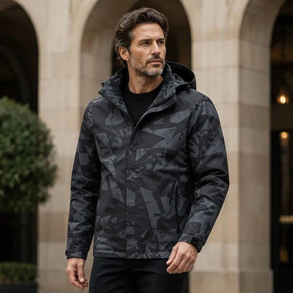 Men's Hooded Camouflage Jacket