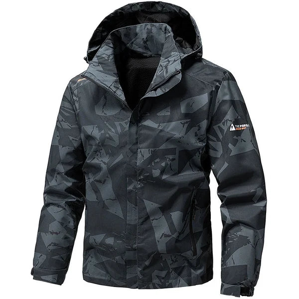 Men's Hooded Camouflage Jacket