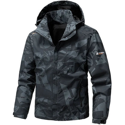 Men's Hooded Camouflage Jacket