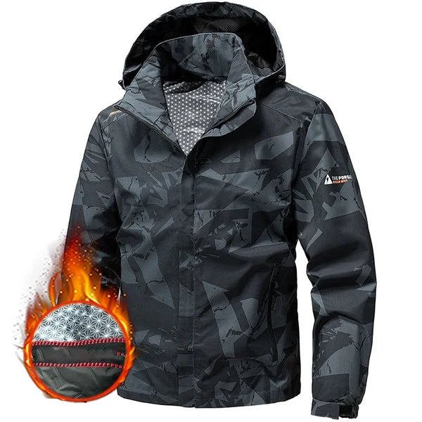 Men's Hooded Camouflage Jacket