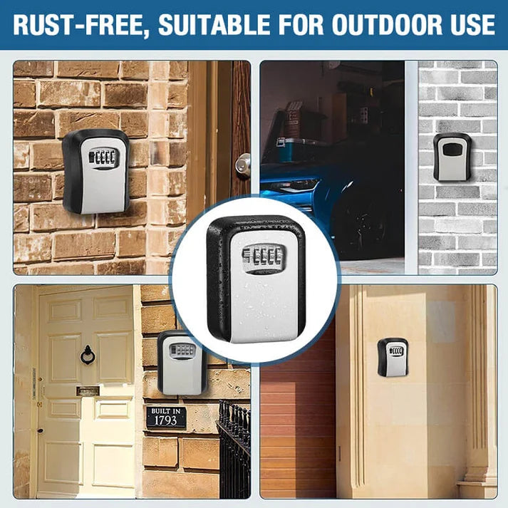 Wall-Mount Combination Key Lock Box
