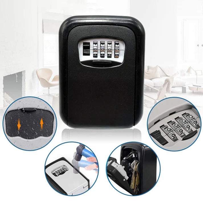 Wall-Mount Combination Key Lock Box