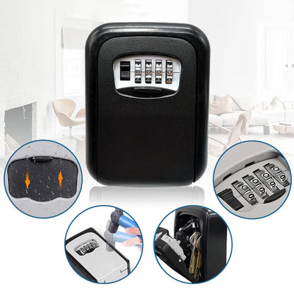 Wall-Mount Combination Key Lock Box