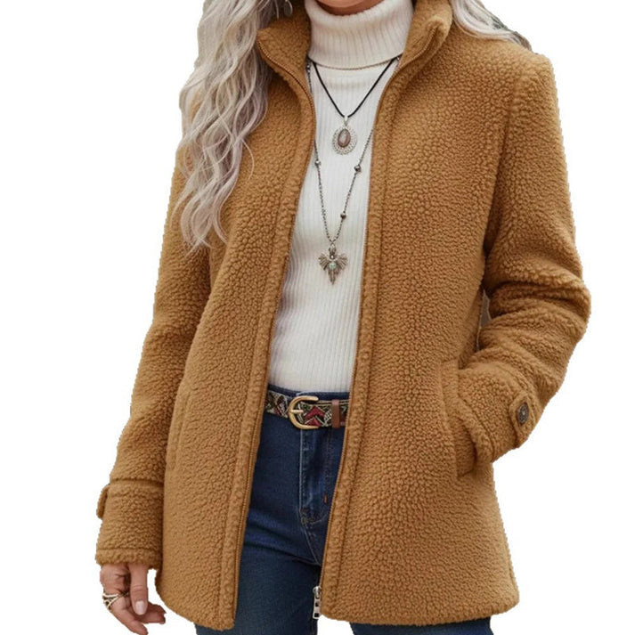 Women's Full-Zip Stand-Collar Jacket