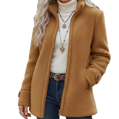 Women's Full-Zip Stand-Collar Jacket