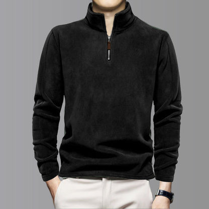 Men's Half-Zip Stand-Collar Pullover