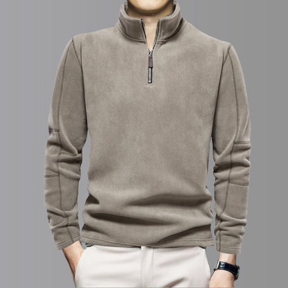 Men's Half-Zip Stand-Collar Pullover