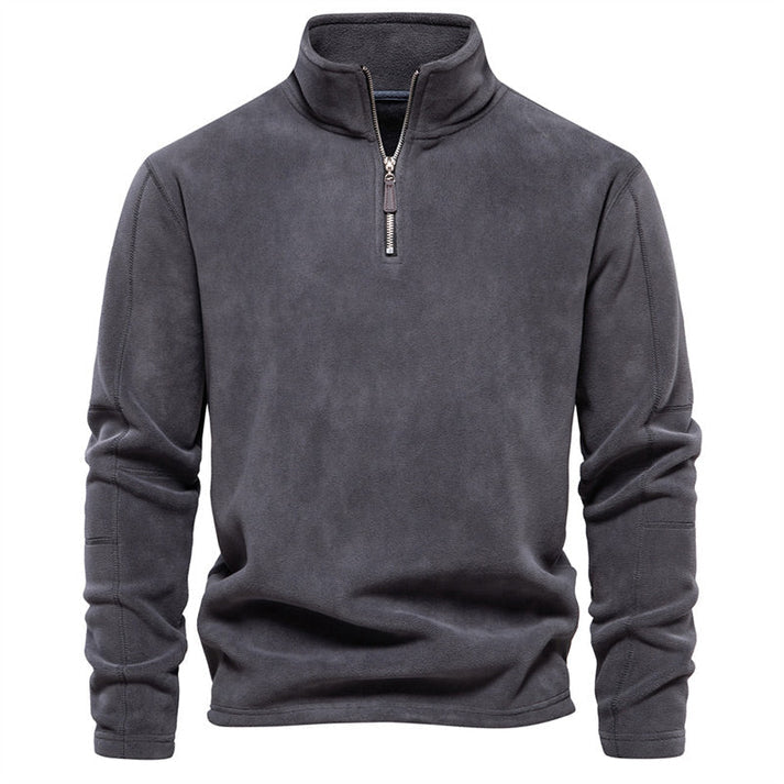 Men's Half-Zip Stand-Collar Pullover