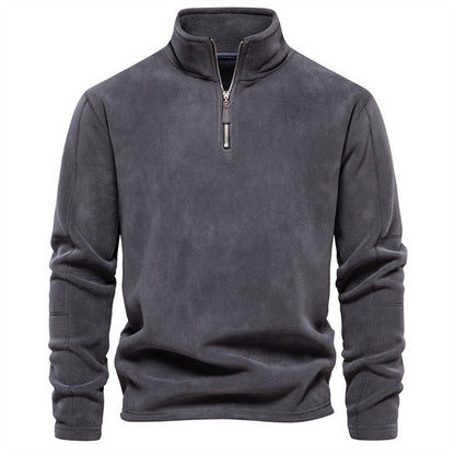 Men's Half-Zip Stand-Collar Pullover
