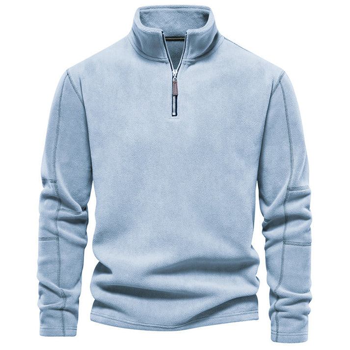 Men's Half-Zip Stand-Collar Pullover