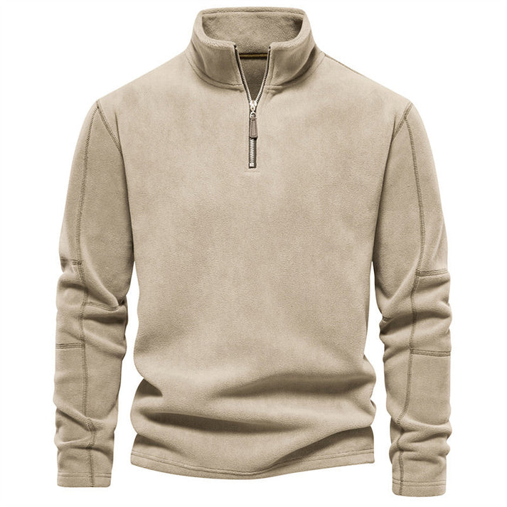 Men's Half-Zip Stand-Collar Pullover