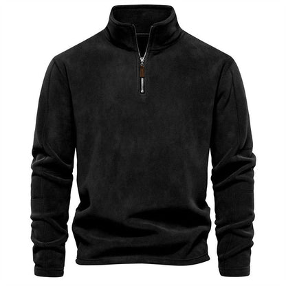 Men's Half-Zip Stand-Collar Pullover