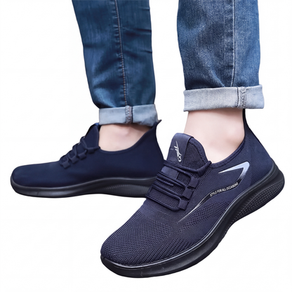Men's Knit Lace-Up Sneakers