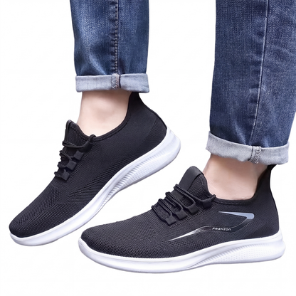 Men's Knit Lace-Up Sneakers