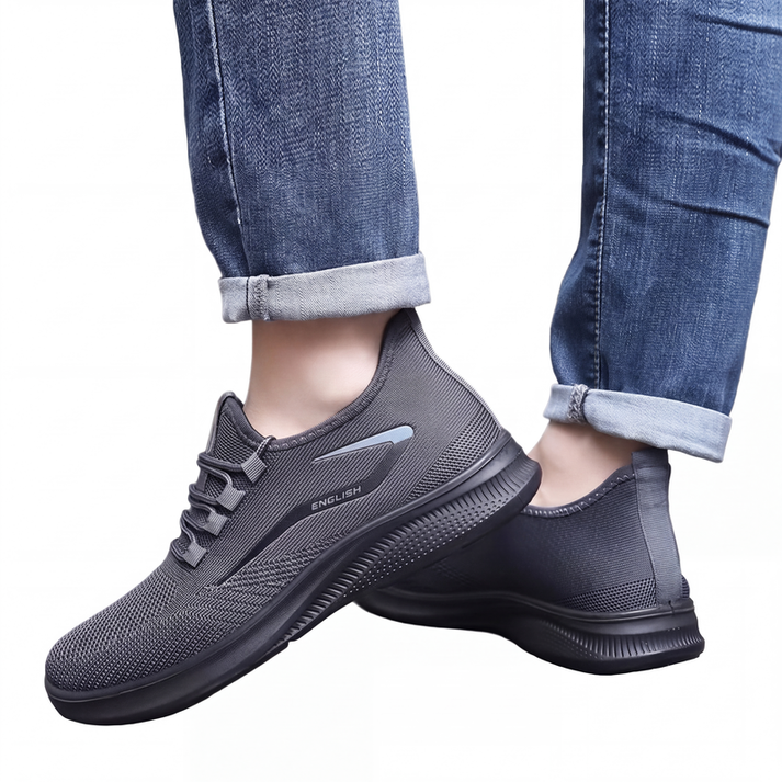 Men's Knit Lace-Up Sneakers