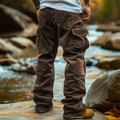 Men's Cargo Pants with Multiple Pockets
