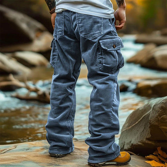 Men's Cargo Pants with Multiple Pockets