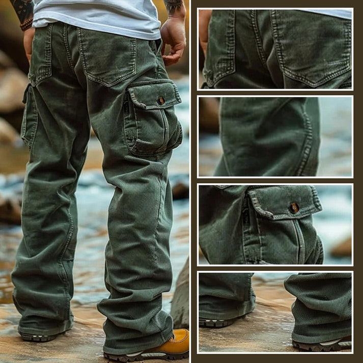 Men's Cargo Pants with Multiple Pockets