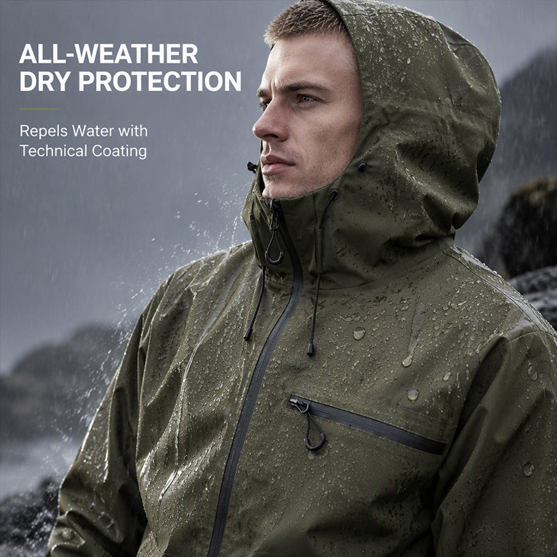 Men's Hooded Zip Front Jacket