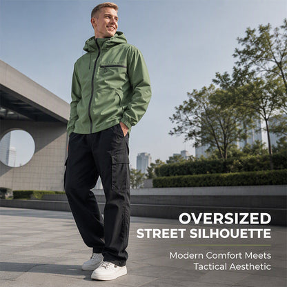 Men's Hooded Zip Front Jacket