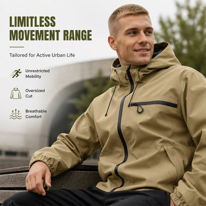 Men's Hooded Zip Front Jacket