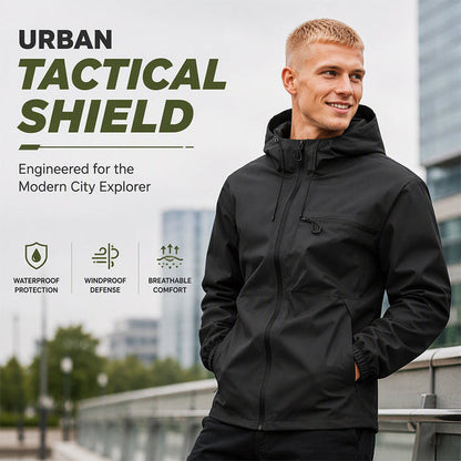 Men's Hooded Zip Front Jacket
