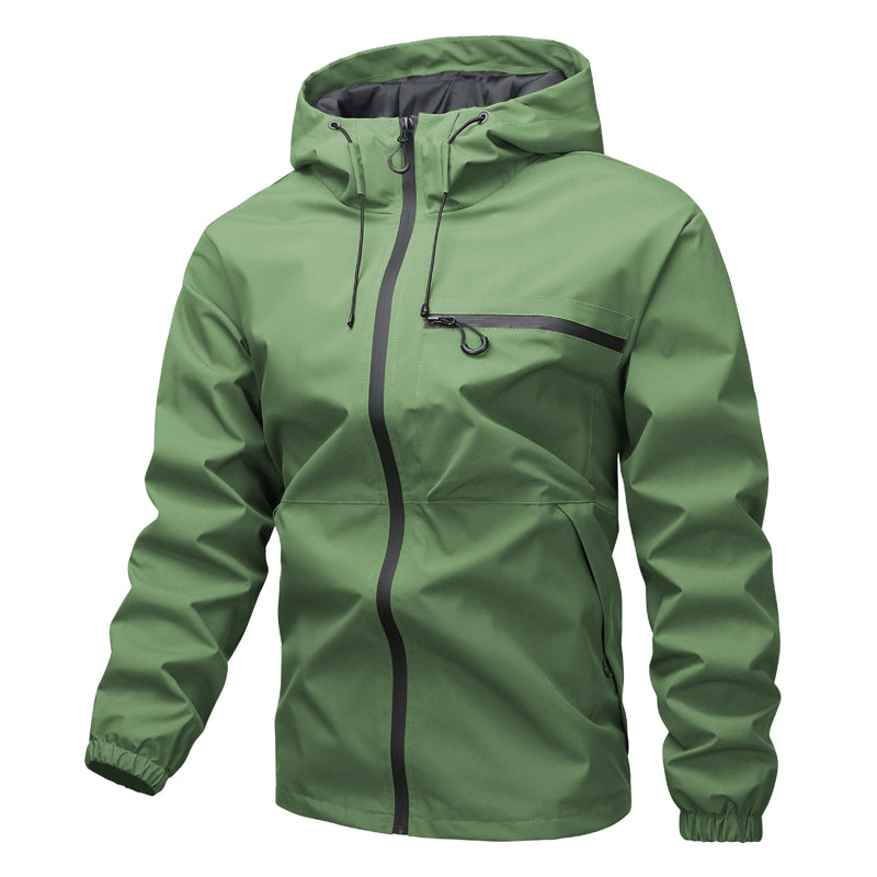 Men's Hooded Zip Front Jacket