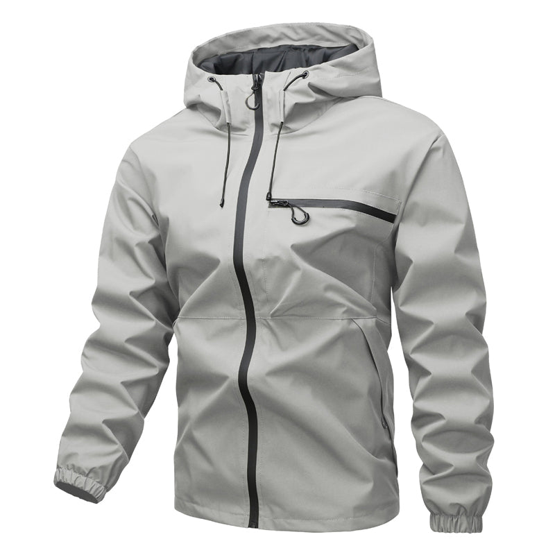 Men's Hooded Zip Front Jacket