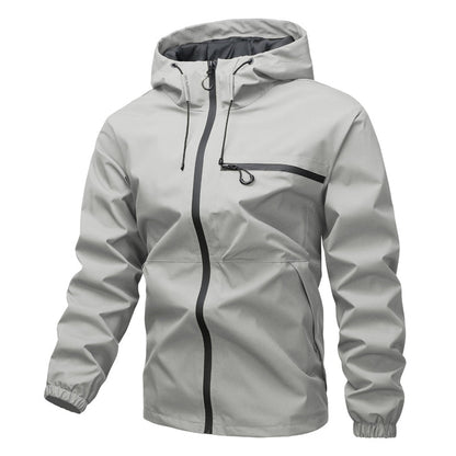Men's Hooded Zip Front Jacket