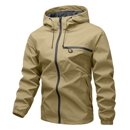 Men's Hooded Zip Front Jacket