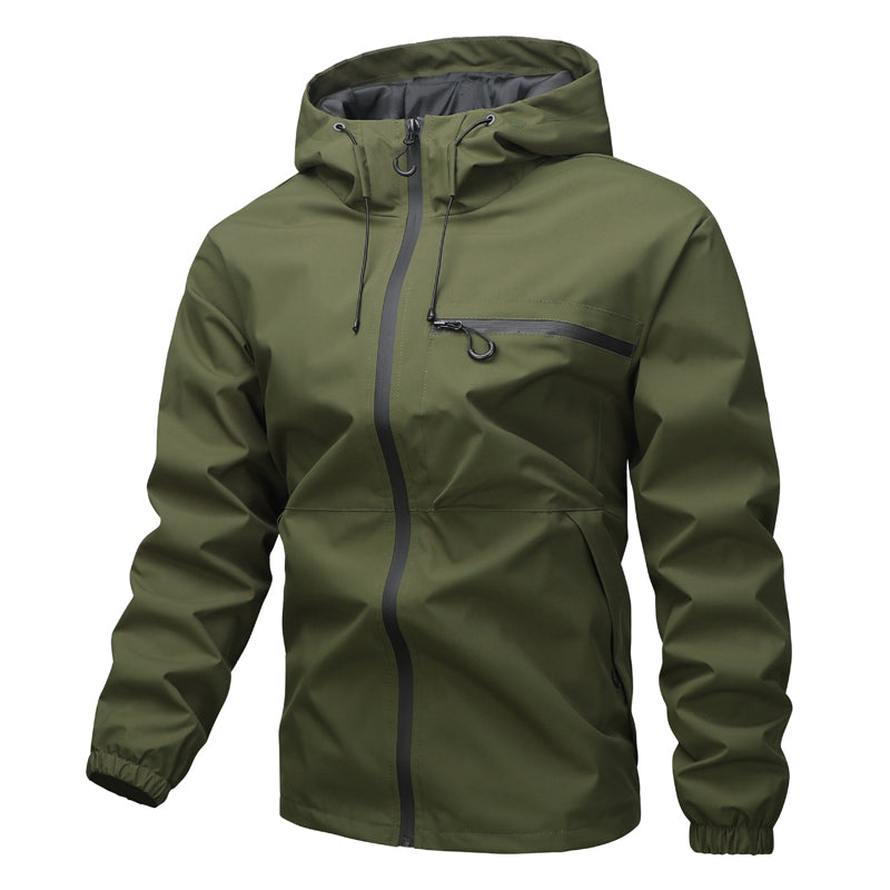 Men's Hooded Zip Front Jacket