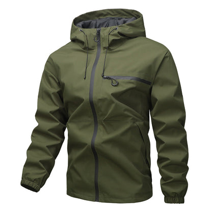 Men's Hooded Zip Front Jacket