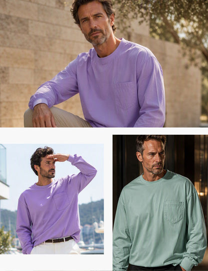 Men's Crewneck Pocket Shirt