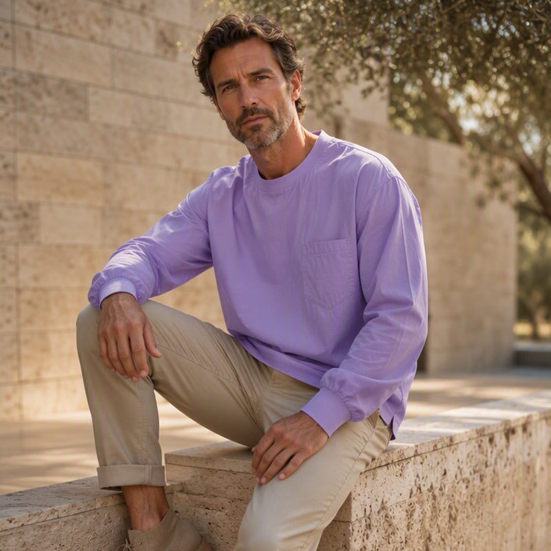 Men's Crewneck Pocket Shirt