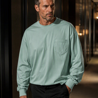 Men's Crewneck Pocket Shirt