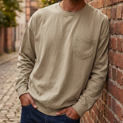 Men's Crewneck Pocket Shirt