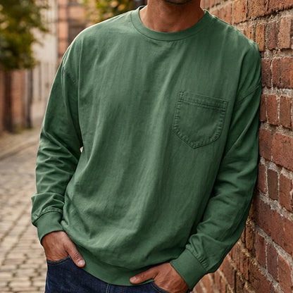 Men's Crewneck Pocket Shirt