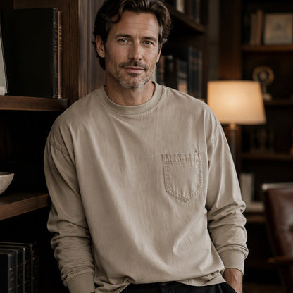 Men's Crewneck Pocket Shirt