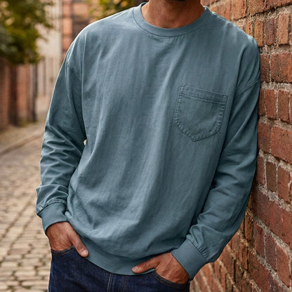 Men's Crewneck Pocket Shirt