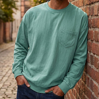 Men's Crewneck Pocket Shirt